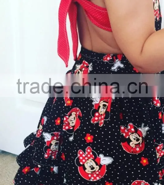 Wholesale Girl Boutique Clothes Summer Sleeveless 2 Years Old Baby Girl Ruffle Dress photo-5
