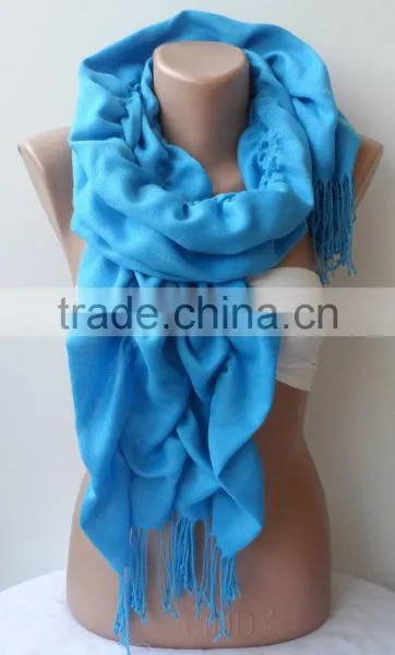 Turquoise Pashmina Scarfs Ruffle Pashmina Scarves Ruffled Soft Scarf Frilly Women Scarf Wedding Scarf PASHMINA Blue Scarfs Turqu photo-2