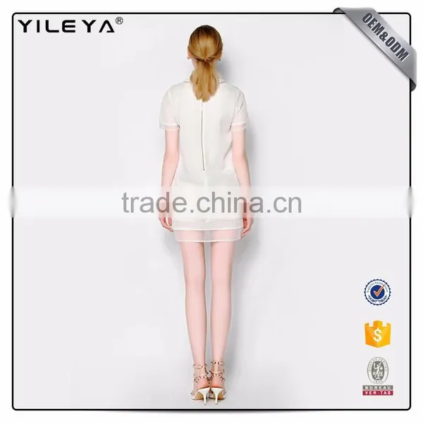 Perfect Cutting Chiffon Hem Soiree Short Dresses photo-3