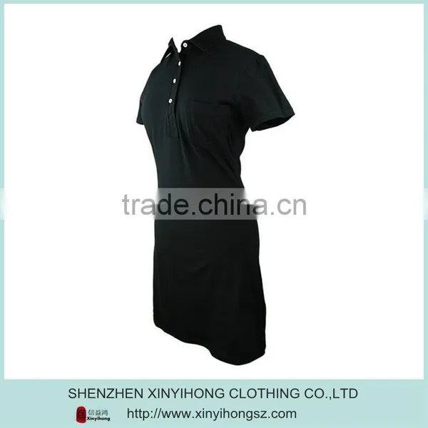 Moisture Wicking Golf Dresses for Women /Open-hem Sleeve Golf Dresses photo-3