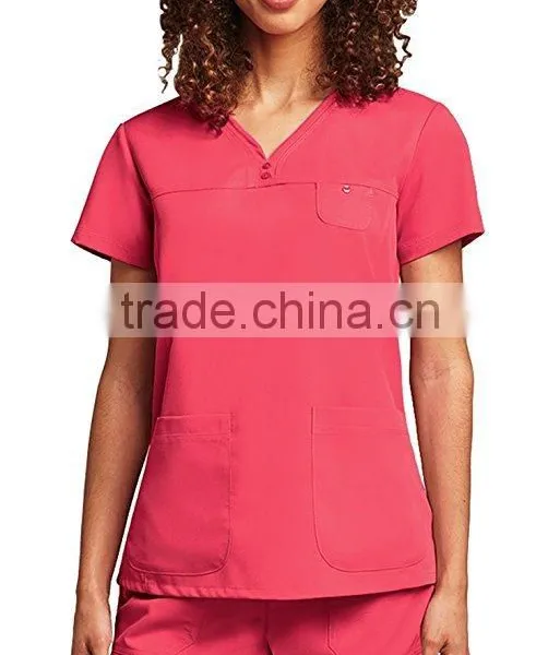Colorful 2017 Custom Fashionable Scrub Top Nurse Hospital Uniforms Medical Scrubs Designs photo-6