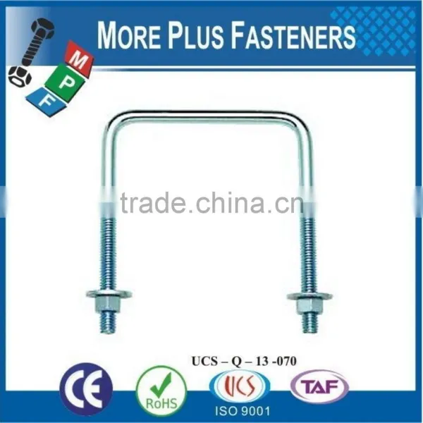Made In Taiwan Gibraltar Black Phosphate Zinc Plated Square Bend U Bolt photo-6