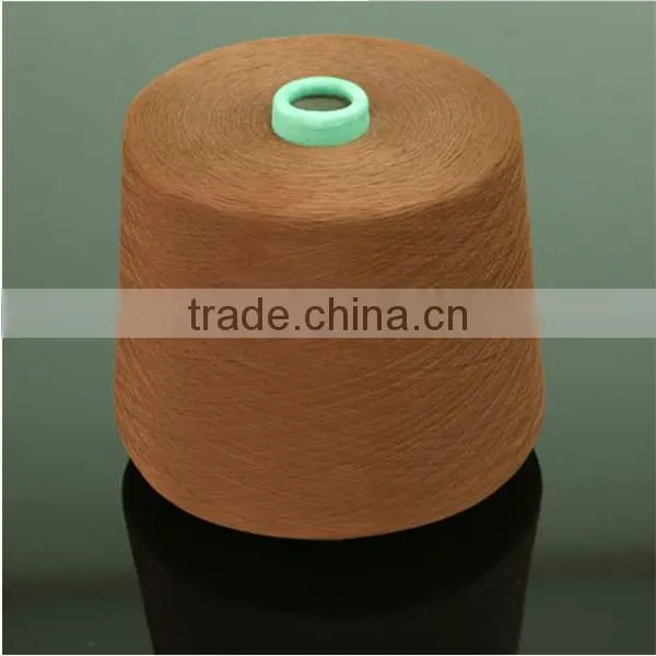 16-60s Ring Spun Virgin Dope Dyed Polyester Spun Yarn Factory in Wuhan photo-3
