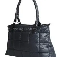Woman Lady Quilting Bag With Large Zipper Tote Bag