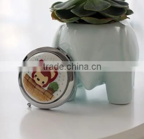 Promotional Round Pocket Mirror / Round Makeup Mirror / Round Compact Mirror photo-2