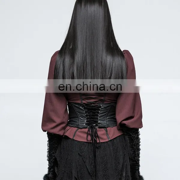 Pyon Pyon Gothic Lolita Black Girdle Underbust Corset LS-045 photo-3