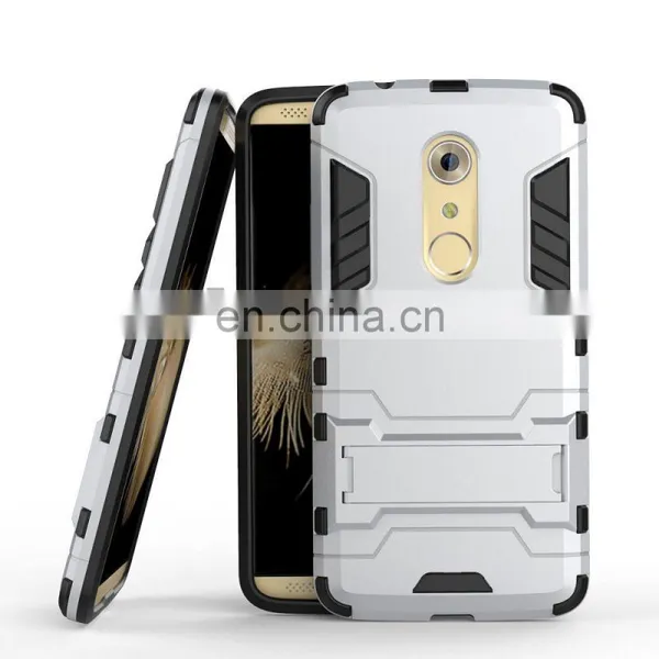 Detachable 2 in 1 With Stand Hybrid Hard PC + Black TPU Back Cover Case for ZTE Axon 7 photo-3