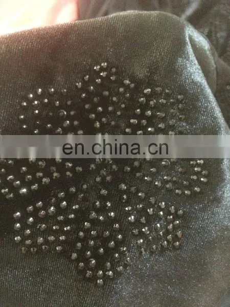 Women's Free Size Black Colour Lycra(Stretchable) With Diamond Stone Work & Embroidery Lace Work / Islamic Wear Burkha photo-4