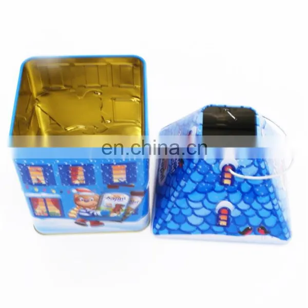 Fancy House Shape Christmas Gift Tin Box ,christmas Gift Packaging Tin Box photo-2