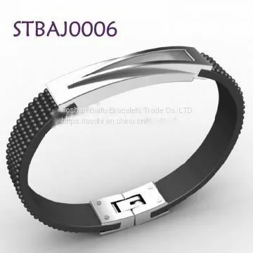 Stainless Steel Bracelet Blanks Magnetic Men Handmade Braided Bracelets photo-3