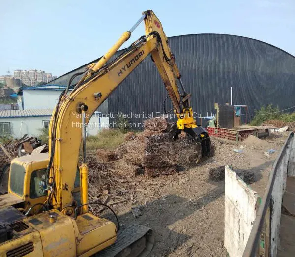 Hydraulic Excavator Sorting Stone Grapple photo-5