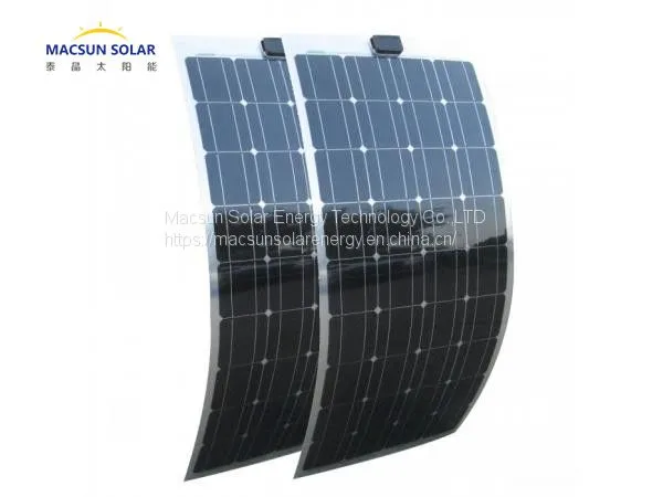 Factory Price Macsun Solar 200W Semi-flexible Monocrystalline Solar Panel photo-4