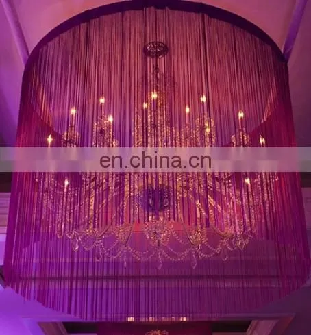 Red Romantic Restaurant Partition String Curtain photo-2