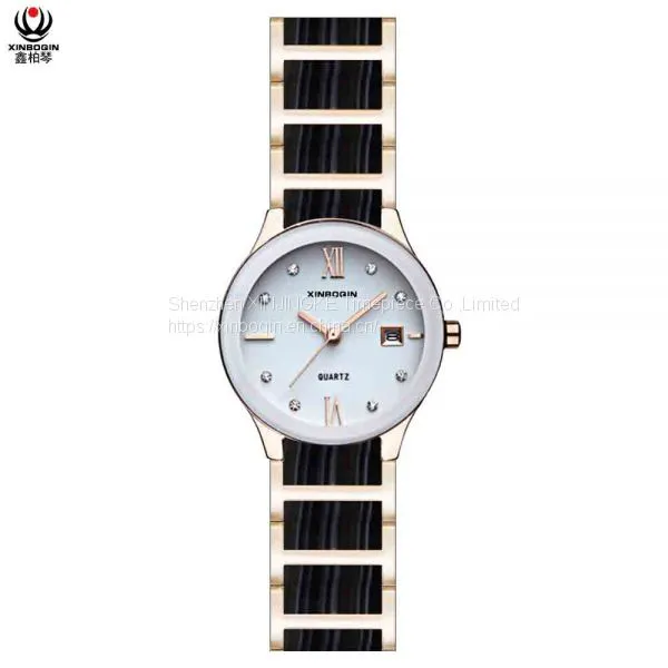 XINBOQIN Dropshipping Custom Wholesale Fashion Lady Simple Design Quartz Brand Name Water Resistant Acetate WatchXINBOQIN Manufacturer Custom Brand Tide Fashion Lady Style Luxury Brand Acetate Women's Watch photo-2