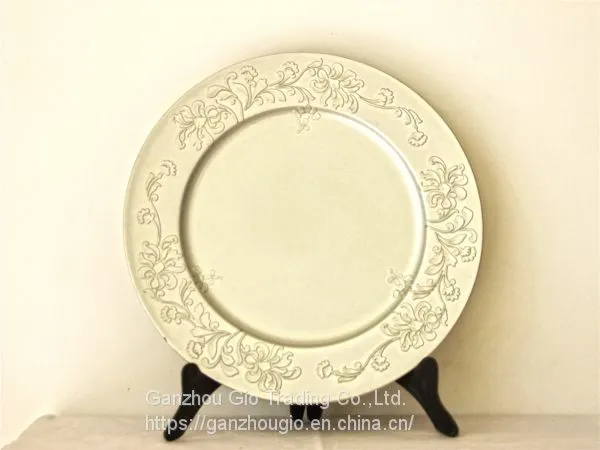Plastic Charger Plate,christmas Decoration Plate Charger Plate Made in China YF-60572 photo-3