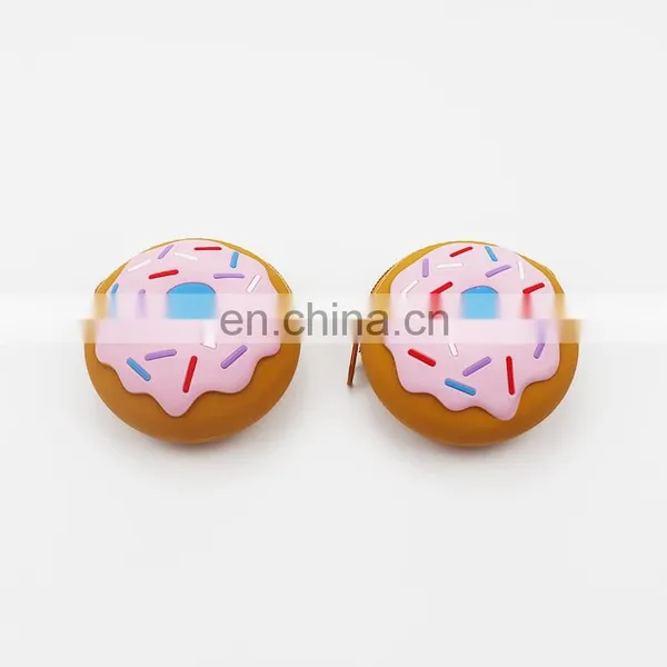 Wholesale Doughnut Silicon Jelly Coin Wallet Cake Donuts Silicon Coin Purse photo-3