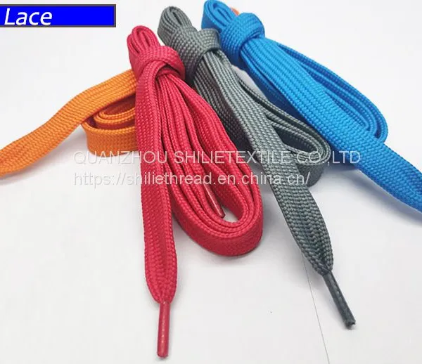 Manufacture Wholesale Multi Colored Multiple Lengths Flat Shoe Lace Shoes Strings Polyester Lace photo-2