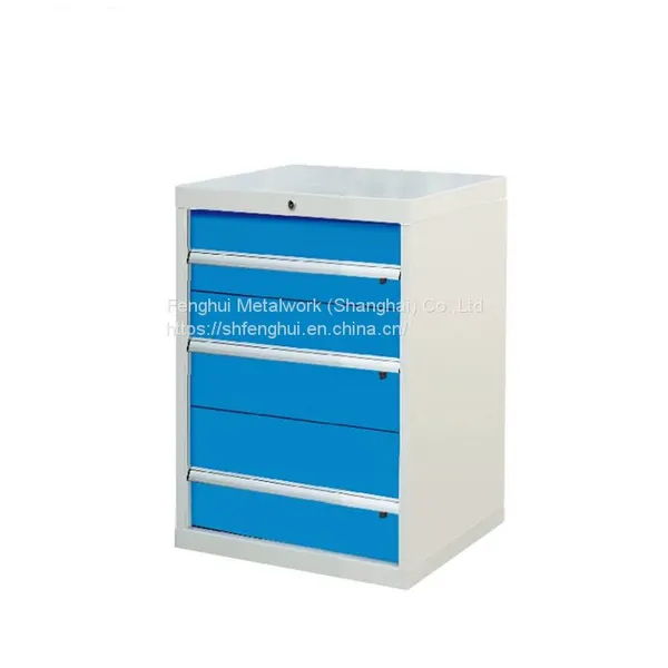 Customized OEM Locker Multi-layer Drawer Type Hand Push Tool Cart With Double Door and Caster Hardware Tool Cabinet photo-2