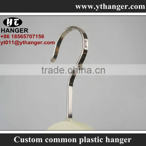 IMY-524 Imitation Wood Grain Plastic Top Hangers for Fabric Cheap photo-3