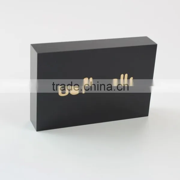 Black Lucite Sign Block Black Perspex Branding Block photo-5