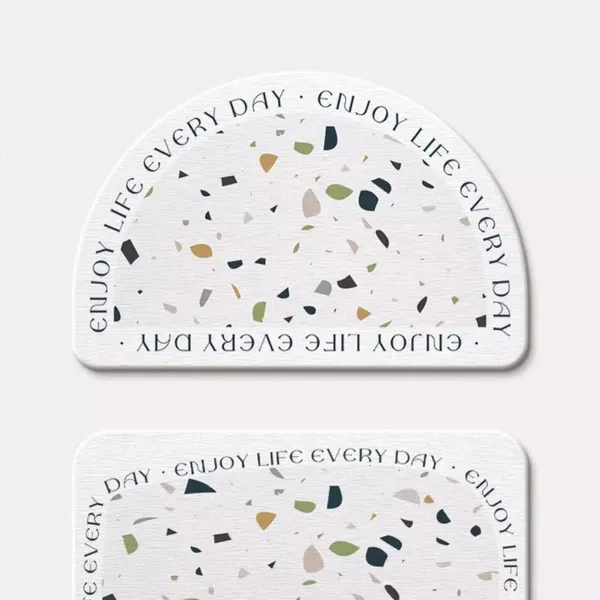 Factory Wholesale Quick Drying Diatomite Stone Bath Mat & Coasters for Bathroom, Kitchen, Office photo-2
