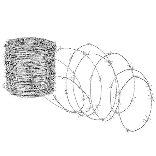 High Tensile Razor Barbed Wire Fence 500 Meters Sharp Edge Barbed Steel Blade Wire Mesh 12.5 Galvanized Barb Wire Price Per Roll photo-2
