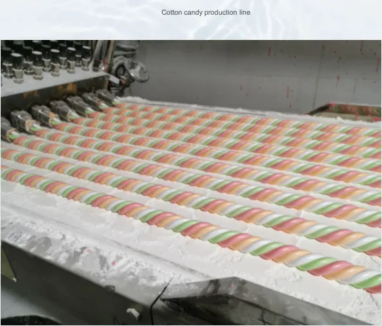 Industrial Automatic Four Twist Shape Cotton Candy Production Line photo-3