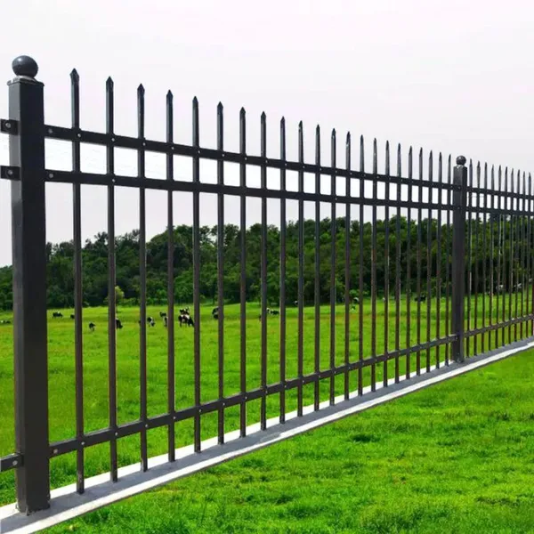 Iron Outdoor Fencing Panel for Garden and House Security With Steel Ornamental Design