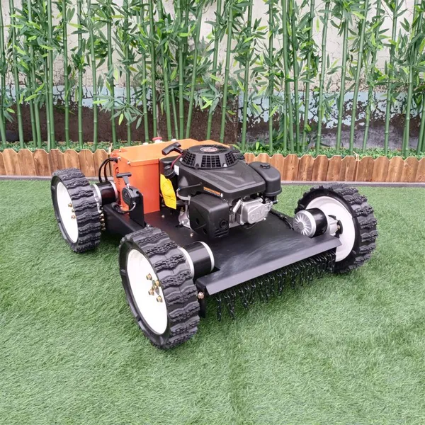 Industrial Single Cylinder Petrol Gas-electric Hybrid 360 Degree Rotation Radio Controlled Weed Cutter 0-6km/h Forward Speed photo-4