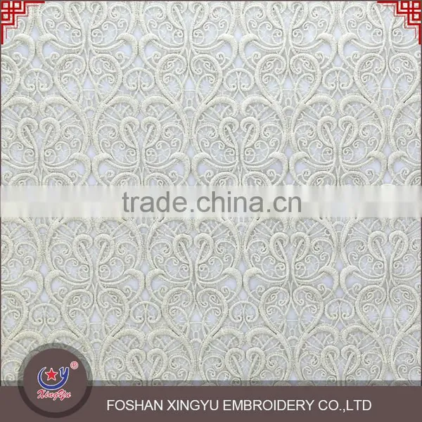 Fashion Lowest Price Wholesale 100% Golden Yarn Embroidery Designs Ladies Tops Gold Lace Fabric Quality Choice photo-4