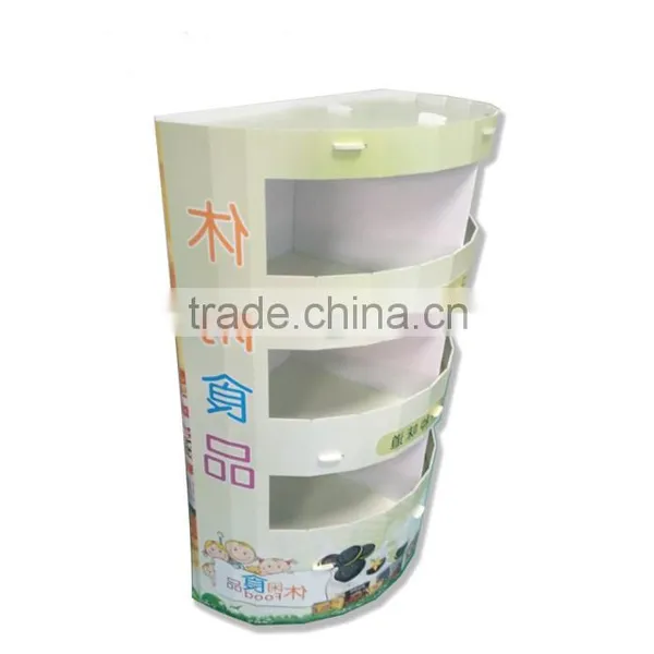 Supermarket Cardboard Book Shelves Supermarket Book Display Shelf photo-5