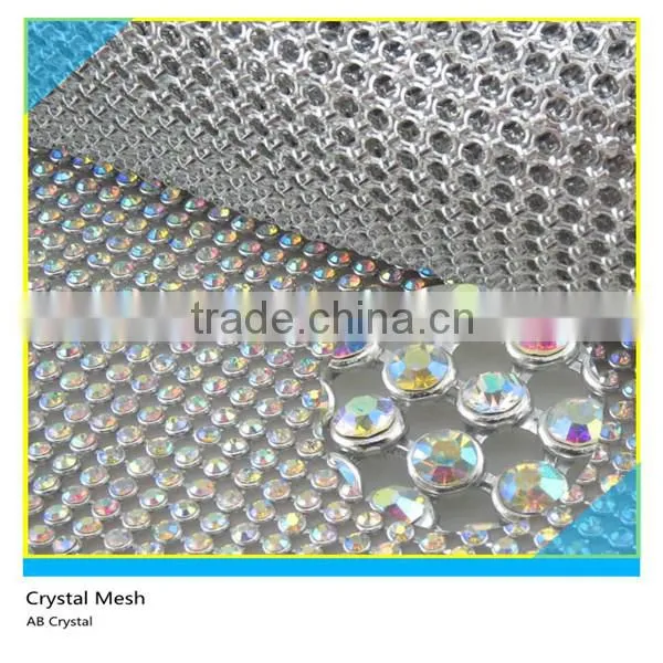 Silver Rhinestone Roll Ss16 4mm AB Crystal 41x150cm Silver Plated Aluminum Without Glue photo-2