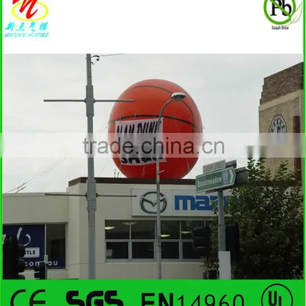 Large inflatable basketball characters for advertising
