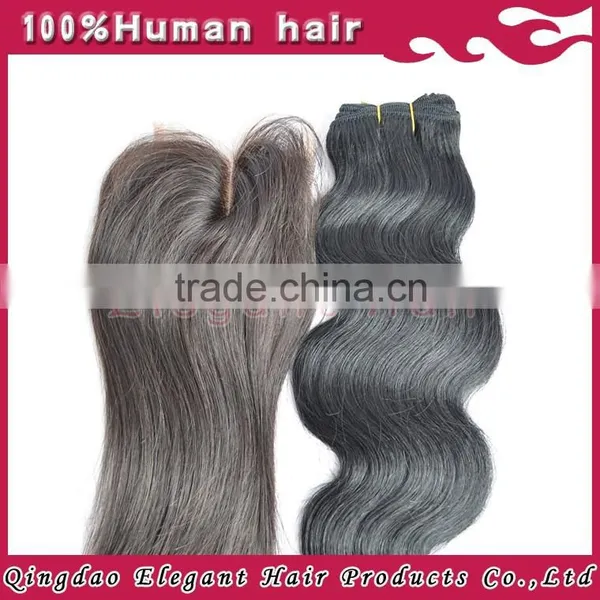 China Factory 7A Unprocessed Wholesaler Double Weft Brazilian Virgin Hair Full Cuticle Lace Closure photo-3