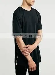 Gold/silver/black Side Zips T-shirt photo-5