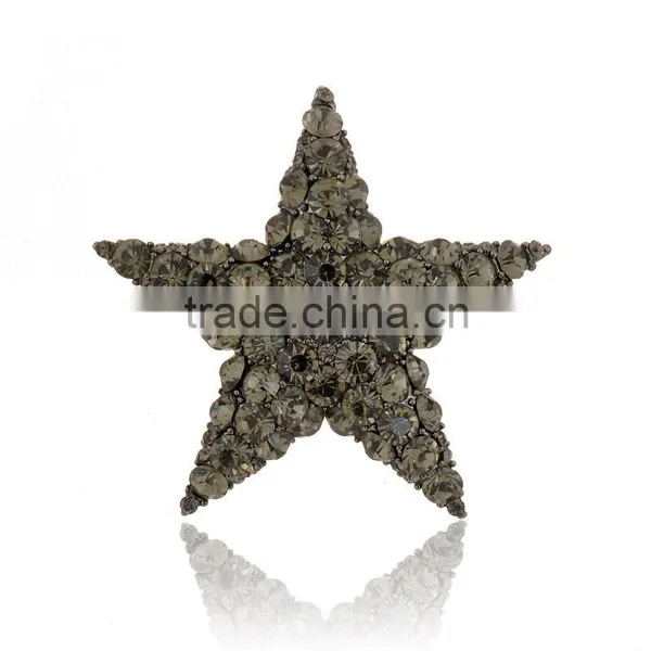 Wholesale Pink Rhinestone Star Brooch photo-3
