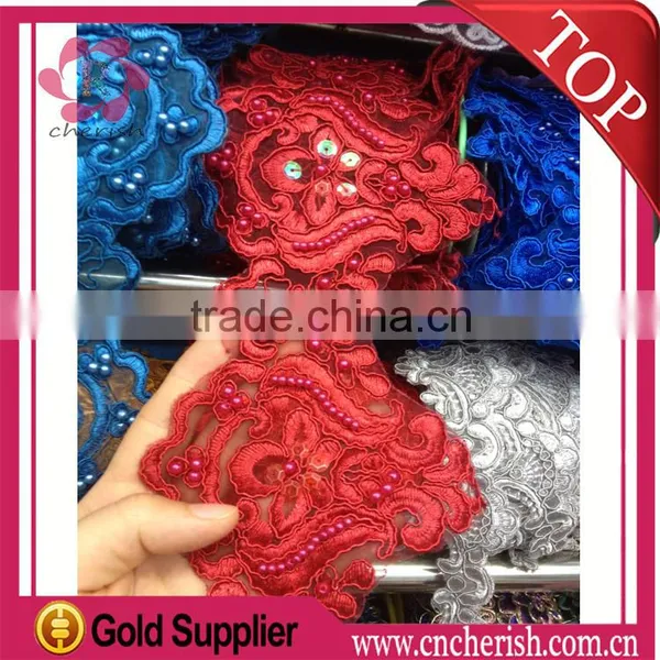 2016 Sew On Flower Pattern Organza Lace Stocking Lace For Garment Dress Quality Choice