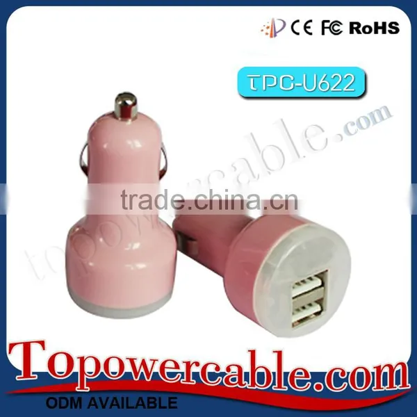 Logo Customized Wholesale Best Phone Car USB Charger With USB Port For IPhone 5S photo-4