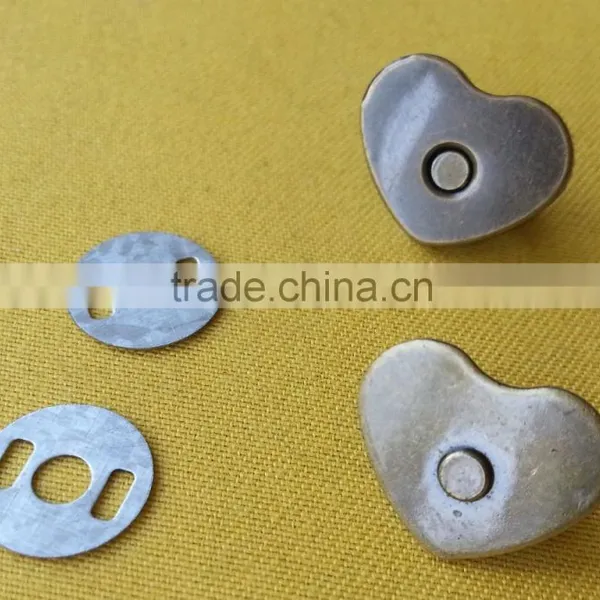 Heart Shape Magnet Snap Button For Handbag -- SN1520 photo-5