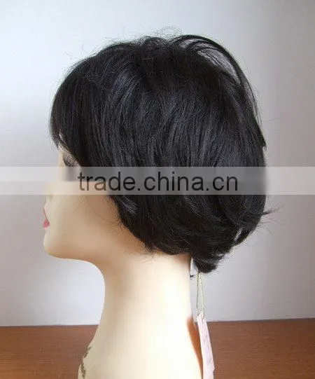 Brazilian Full Lace Wig Natural Color 100% Virgin Human Hair Wig photo-5