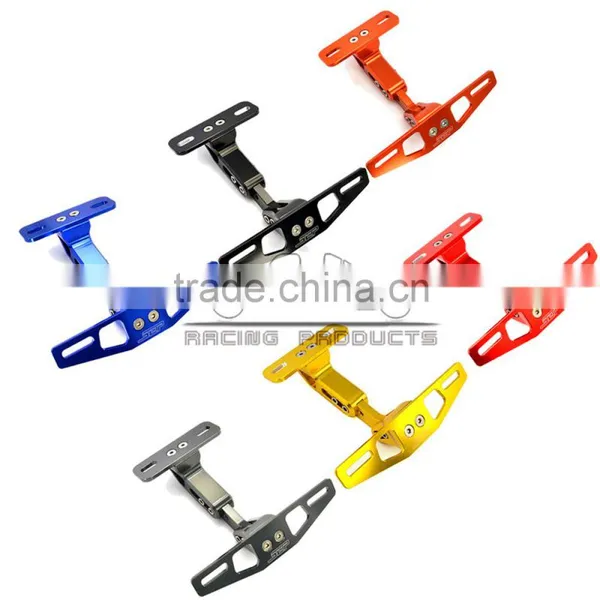 BJ-LPL-033 Top Quality CNC Aluminum Universal Motorcycle Plate Holder Motorcycle photo-5