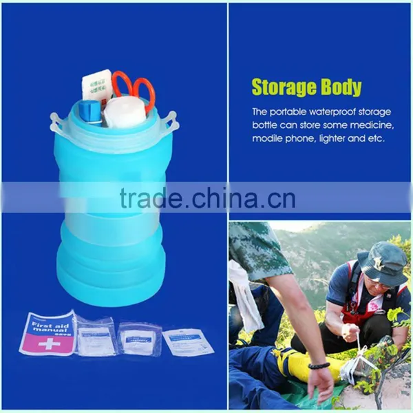 Emergency Outdoor Solar Light With Storage Bottle for First Aid Kit Mobile Phone Watch photo-3