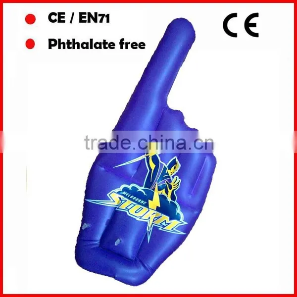 National Flag Printed Inflatable Hands for Promotional photo-4