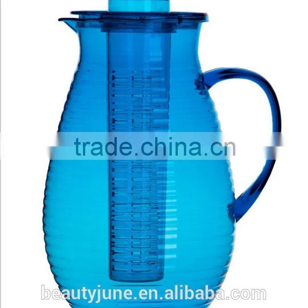 Bpa Free Food Grade Fruit Infusion Pitcher Water Beverage Pitcher Fruit Infused Pitcher Arts and Crafts New Products