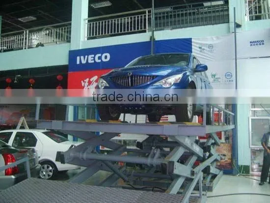 Stationary Hydraulic Car Lifting Platform, Stainless Steel Car Scissors Lift photo-2