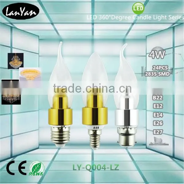 4w E17 Bulb Led Candle With CE ROHS Made in China