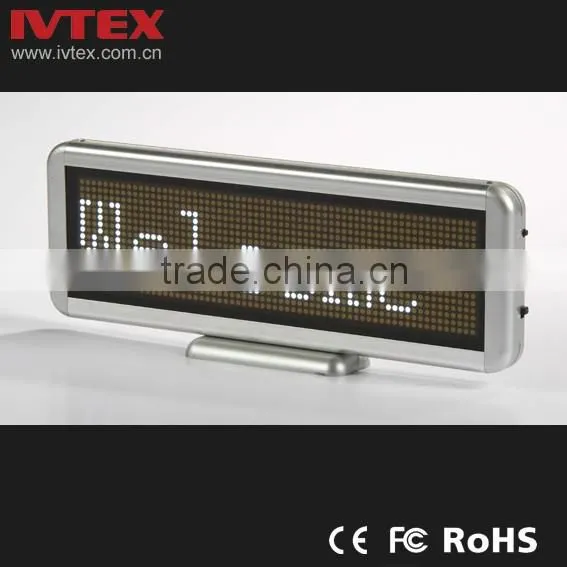 Digital Red Rechargeable Battery Backup Mini LED Display / LED Name Badge / Mini Name Badge photo-4