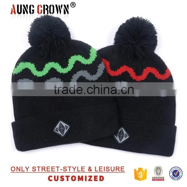 Custom Knit Beanie Hat no Pom photo-2