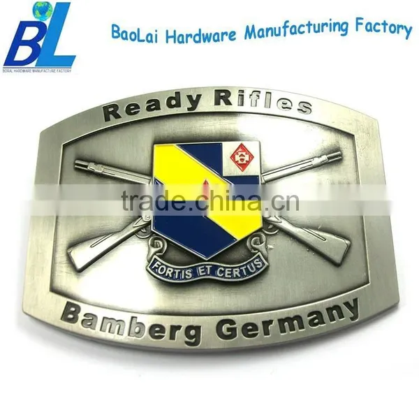 Classic Hard Enamel Zamak Mens Belt Buckles photo-2