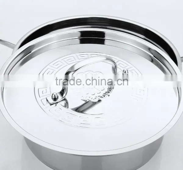 Large Stainless Steel Cookware Kitchenware Houseware Stock Pot 28cm photo-3